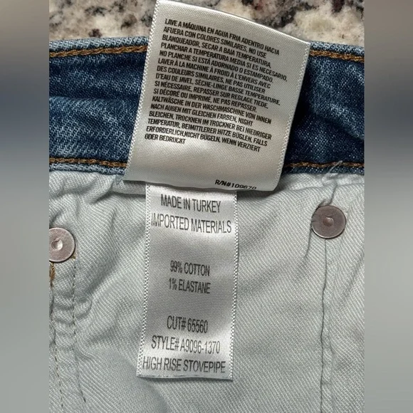 Agolde High Rise Stovepipe Jeans in Aspire - Picture 9 of 11